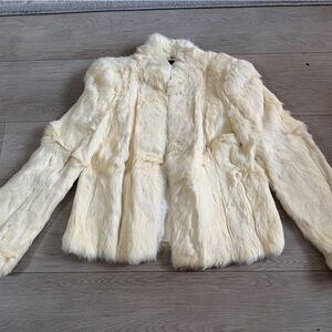 Cream Faux Fur Jacket